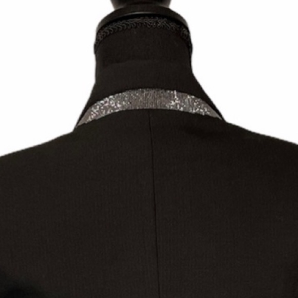 Cristinaeffe | Silver Collar Black Blazer Small